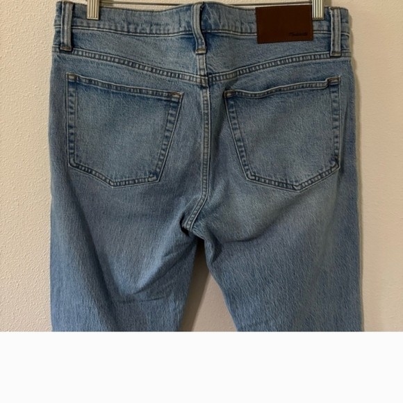 Madewell Slim Jeans Light Wash Blue Stretch Denim 2021-32x32 - Picture 9 of 10